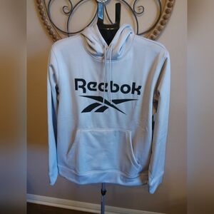 Reebok Light Gray Hoodie Sweatshirt